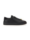 Liver Logo Leather Low-Top Sneakers Black - BALLY - BALAAN 1