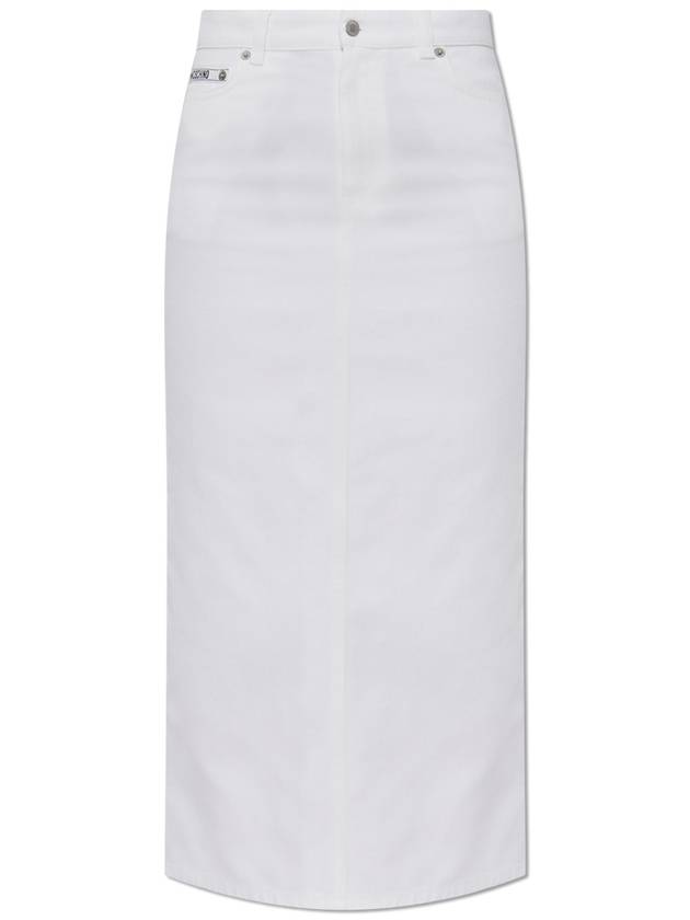 Moschino Denim Skirt, Women's, White - MOSCHINO - BALAAN 1