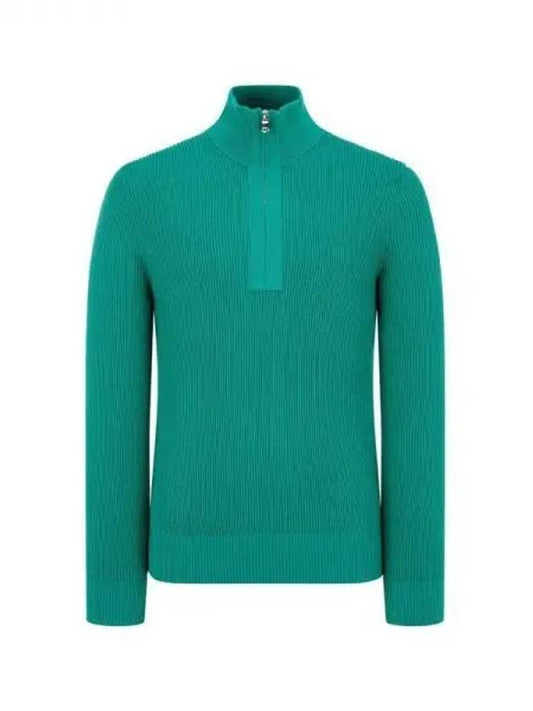 Men Collection Alex Half Zip Knitted Sweater Green 271615 - J.LINDEBERG - BALAAN 1