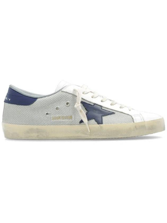 Blue Superstar Low Top Sneakers Light Silver - GOLDEN GOOSE - BALAAN 2