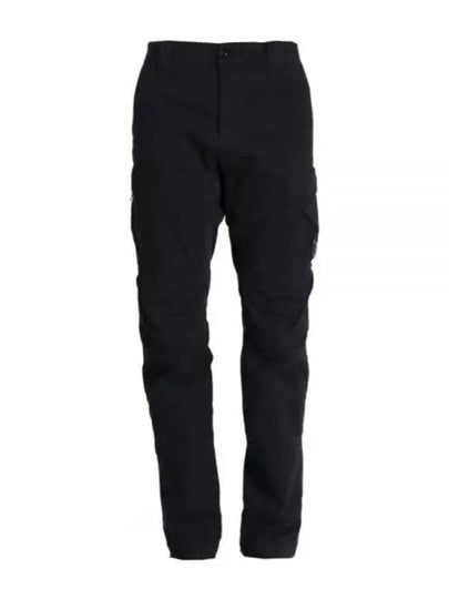 Stretch Sateen Ergonomic Lens Cargo Straight Pants Black - CP COMPANY - BALAAN 2