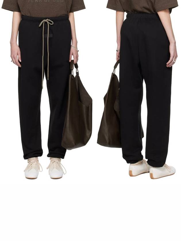 Relaxed Logo Patch Track Pants Black - FEAR OF GOD ESSENTIALS - BALAAN 6