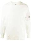 Men's Logo Pocket Sweatshirt White - CP COMPANY - BALAAN 2