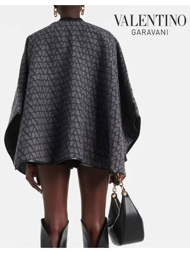 Toile Iconographe Cape Black - VALENTINO - BALAAN 5