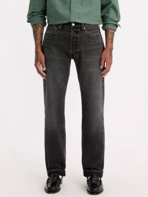 Levi s Premium 501 Original Fit Selvedge Men Jeans Deep Breath - LEVI'S - BALAAN 1