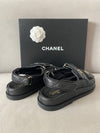 CC logo velcro sandal caviar black G35927 - CHANEL - BALAAN 7