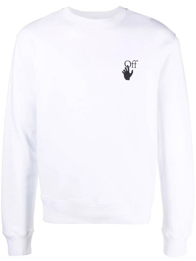 Men's Degrade Arrow Slim Fit Sweatshirt White - OFF WHITE - BALAAN.