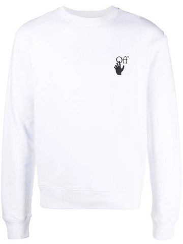 Men's Degrade Arrow Slim Fit Sweatshirt White - OFF WHITE - BALAAN.