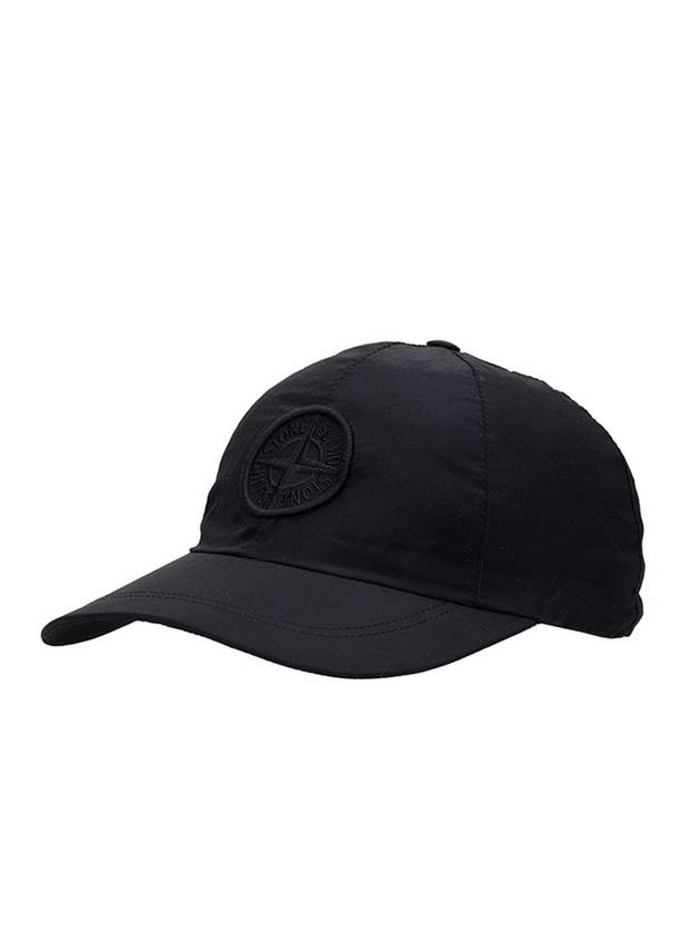 Waffen Logo Embroidery Patch Ball Cap Black - STONE ISLAND - BALAAN.