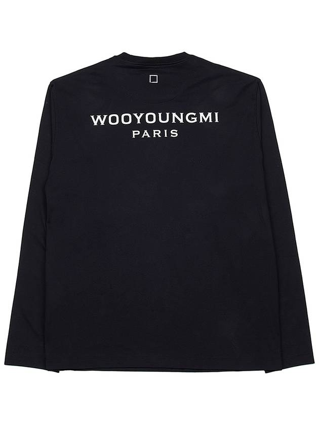 Cotton Long Sleeve T Shirt Black - WOOYOUNGMI - BALAAN 4