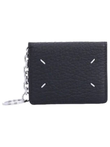 Stitch Keyring Card Holder Black - MAISON MARGIELA - BALAAN 1