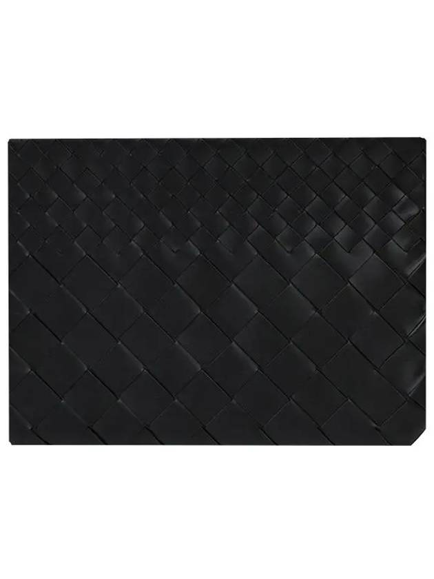 Intrecciato Clutch Bag Black - BOTTEGA VENETA - BALAAN 9