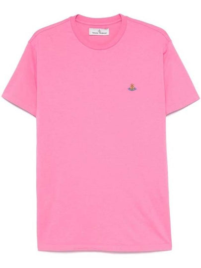 ORB Logo Cotton Short Sleeve T-Shirt Pink - VIVIENNE WESTWOOD - BALAAN 2