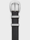 Women's Medium Western Leather Belt Black - CELINE - BALAAN 3