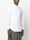 Pinstrip Oxford Long Sleeve Shirt Blue - THOM BROWNE - BALAAN 4