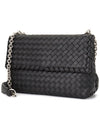 Olimpia Shoulder Bag Black - BOTTEGA VENETA - BALAAN 4