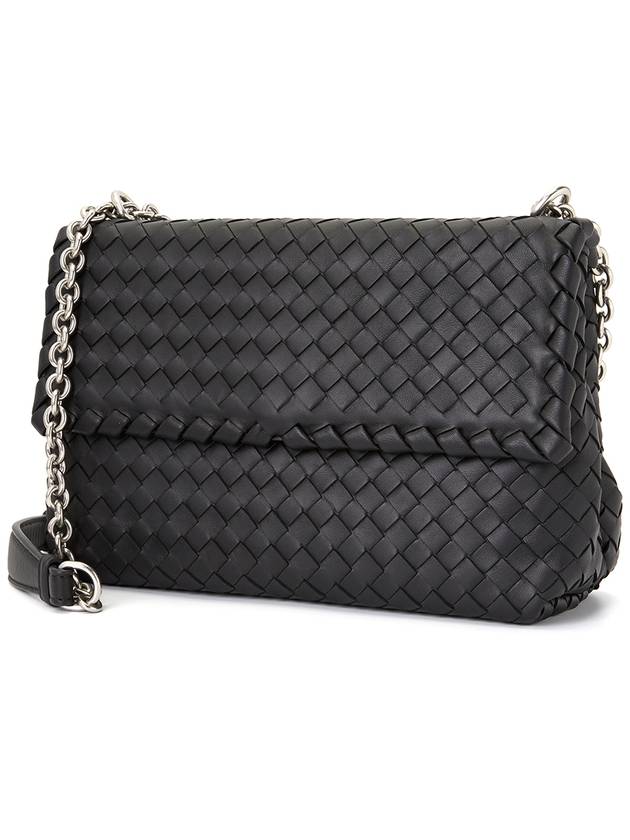 Olimpia Shoulder Bag Black - BOTTEGA VENETA - BALAAN 4