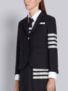 Plain Weave Suiting Classic 4 Bar Jacket Navy - THOM BROWNE - BALAAN 5