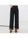 Pche brushed roll up wide denim pants - MONO AT.D - BALAAN 3