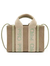 Woody Mini Tote Bag Green Beige - CHLOE - BALAAN 3