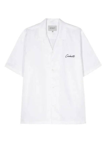 Men s short sleeve shirt white I031465 00AXX - CARHARTT - BALAAN 1