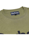 Men's Logo Print Short Sleeve T-Shirt Olive - BARBOUR - BALAAN 5