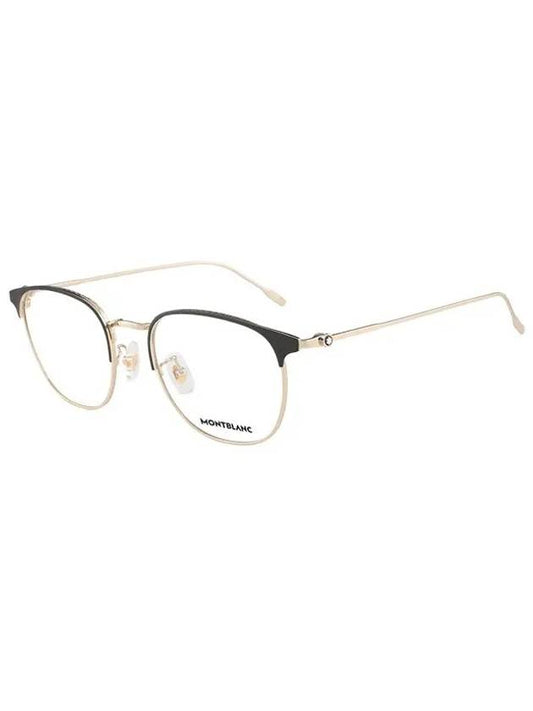 Round Metal Eyeglasses Black Gold - MONTBLANC - BALAAN 2