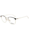 Round Metal Eyeglasses Black Gold - MONTBLANC - BALAAN 3