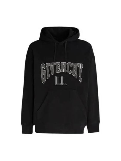 Logo Print Drawstring Hoodie Black - GIVENCHY - BALAAN 2