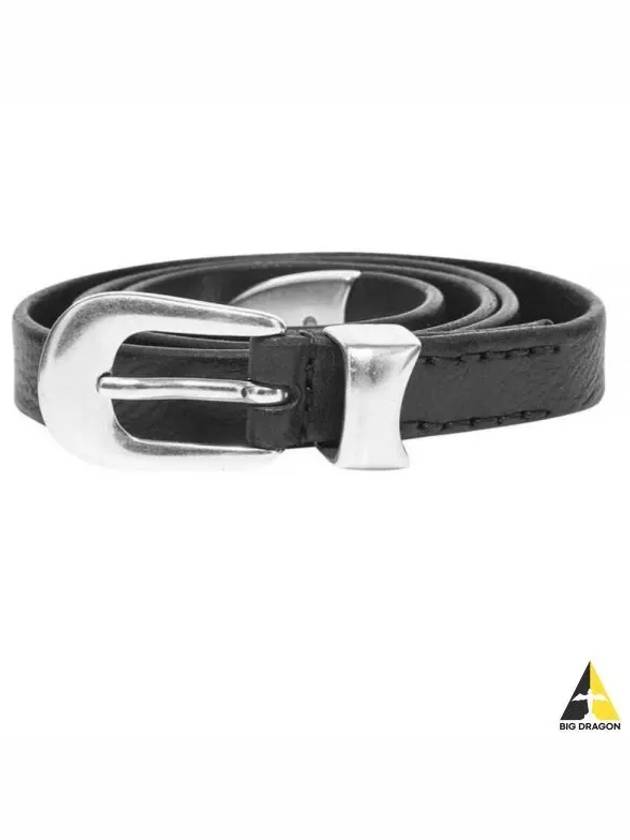 Men's 2cm Leather Belt Black - OUR LEGACY - BALAAN 2