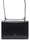 V Logo Plaque Foldover Shoulder Bag Black - VALENTINO - BALAAN 5