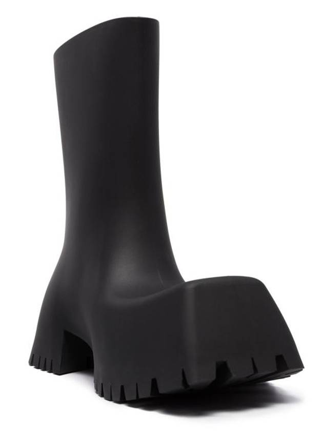 Rubber Trooper Ankle Boots Black - BALENCIAGA - BALAAN 5