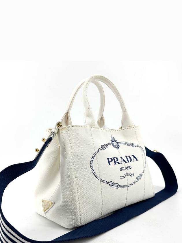 Denim Canapa Tote Bag Cross 1BG439 - PRADA - BALAAN 4