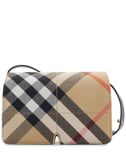 Snip Check Shoulder Bag Sand - BURBERRY - BALAAN 2