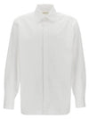 Cassandre Long Sleeve Shirt White - SAINT LAURENT - BALAAN 2