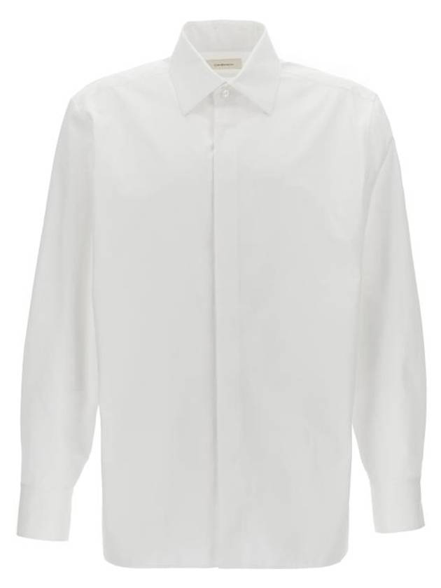 Cassandre Long Sleeve Shirt White - SAINT LAURENT - BALAAN 2