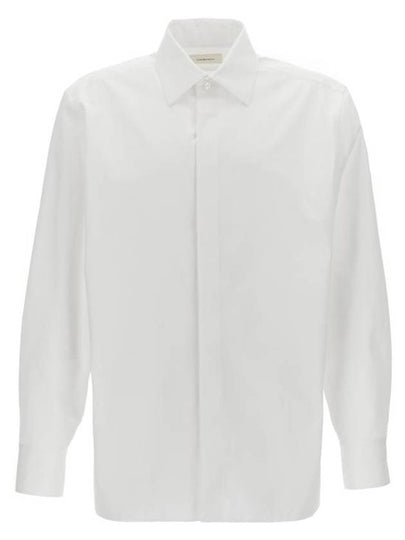 Cassandre Long Sleeve Shirt White - SAINT LAURENT - BALAAN 2