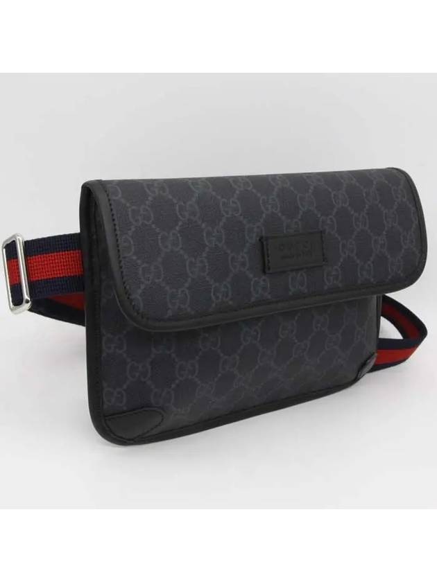 GG Supreme Belt Bag Black - GUCCI - BALAAN 4