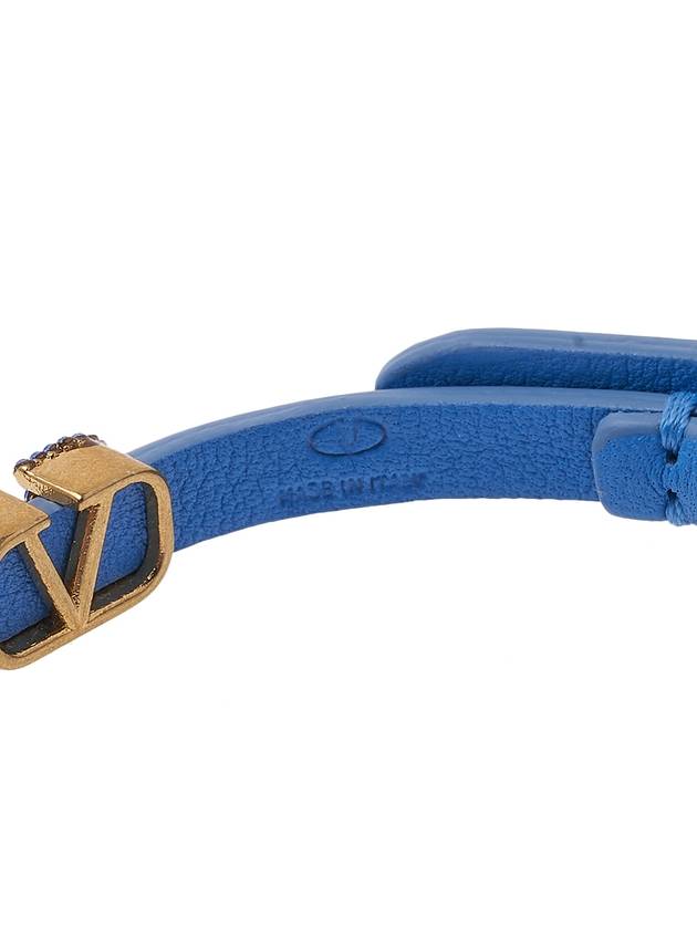 V Logo Signature Bracelet Blue - VALENTINO - BALAAN 8