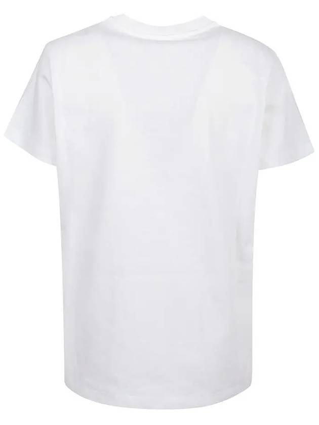 Women's Logo Print Short Sleeve T-Shirt White - MONCLER - BALAAN 3