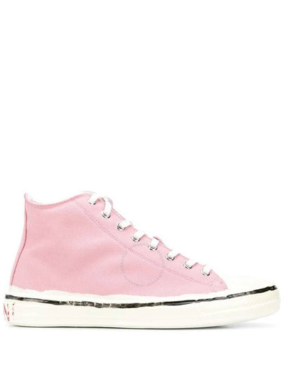 cotton high-top sneakers pink - MARNI - BALAAN 2