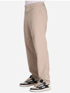 Hidden Drawcord Tapered Regular Fit Straight Pants Beige - HUGO BOSS - BALAAN 4