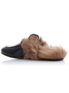 Prince Town Fur Leather Bloafers Black - GUCCI - BALAAN 4