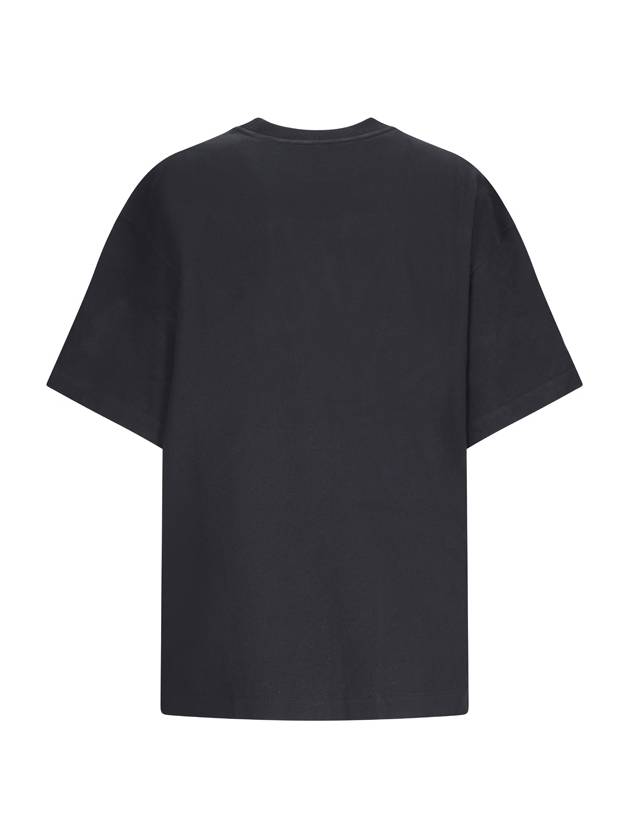 Logo Print Short Sleeve T-Shirt Black - JIL SANDER - BALAAN 3