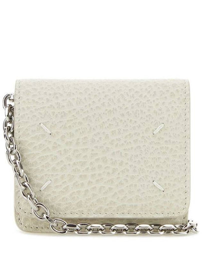 Embroidery Logo Chain Cald Wallet Ivory - MAISON MARGIELA - BALAAN 2