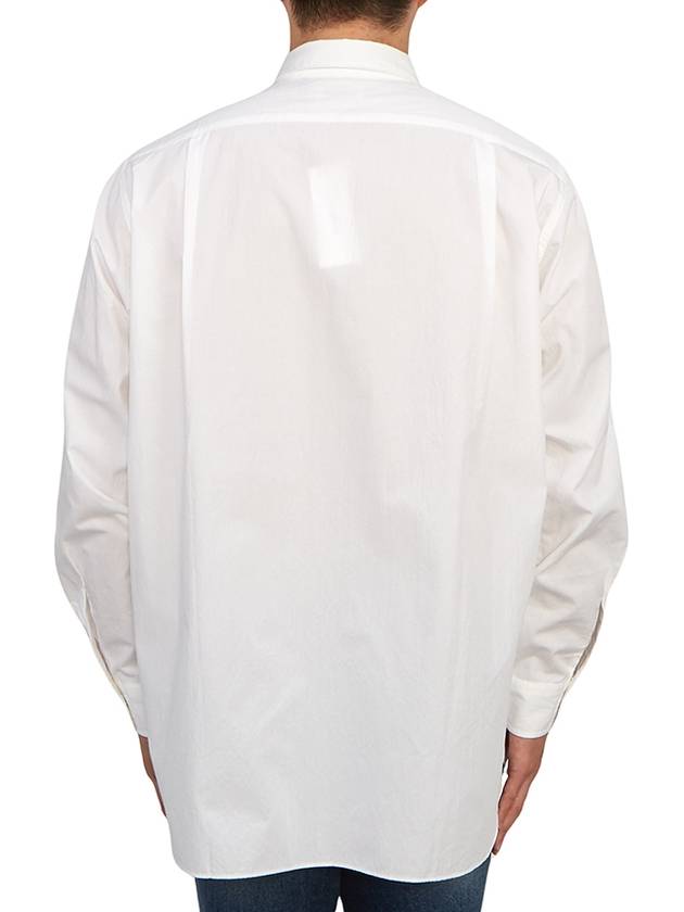 Regular Collar Wind Long Sleeve Shirt White - NANAMICA - BALAAN 5