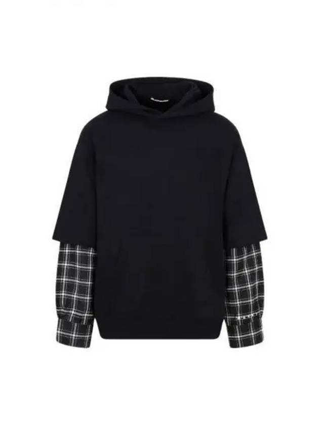 Check Hoodie Black - MARNI - BALAAN 2