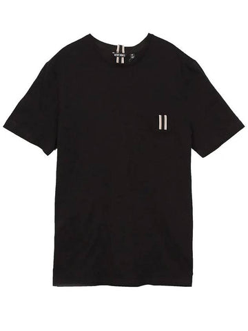 ANTONYMORATO Italy Deep Black Round Short Sleeve Tee - IKALOOOK - BALAAN 1