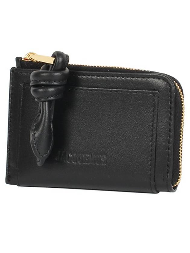 Le Porte Cartes Tourni Leather Card Wallet Black - JACQUEMUS - BALAAN 2