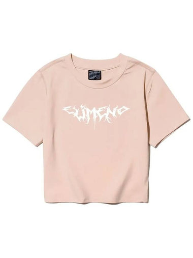 EL Strange Crop Short Sleeve T-Shirt Pink - ELIMENO - BALAAN 1